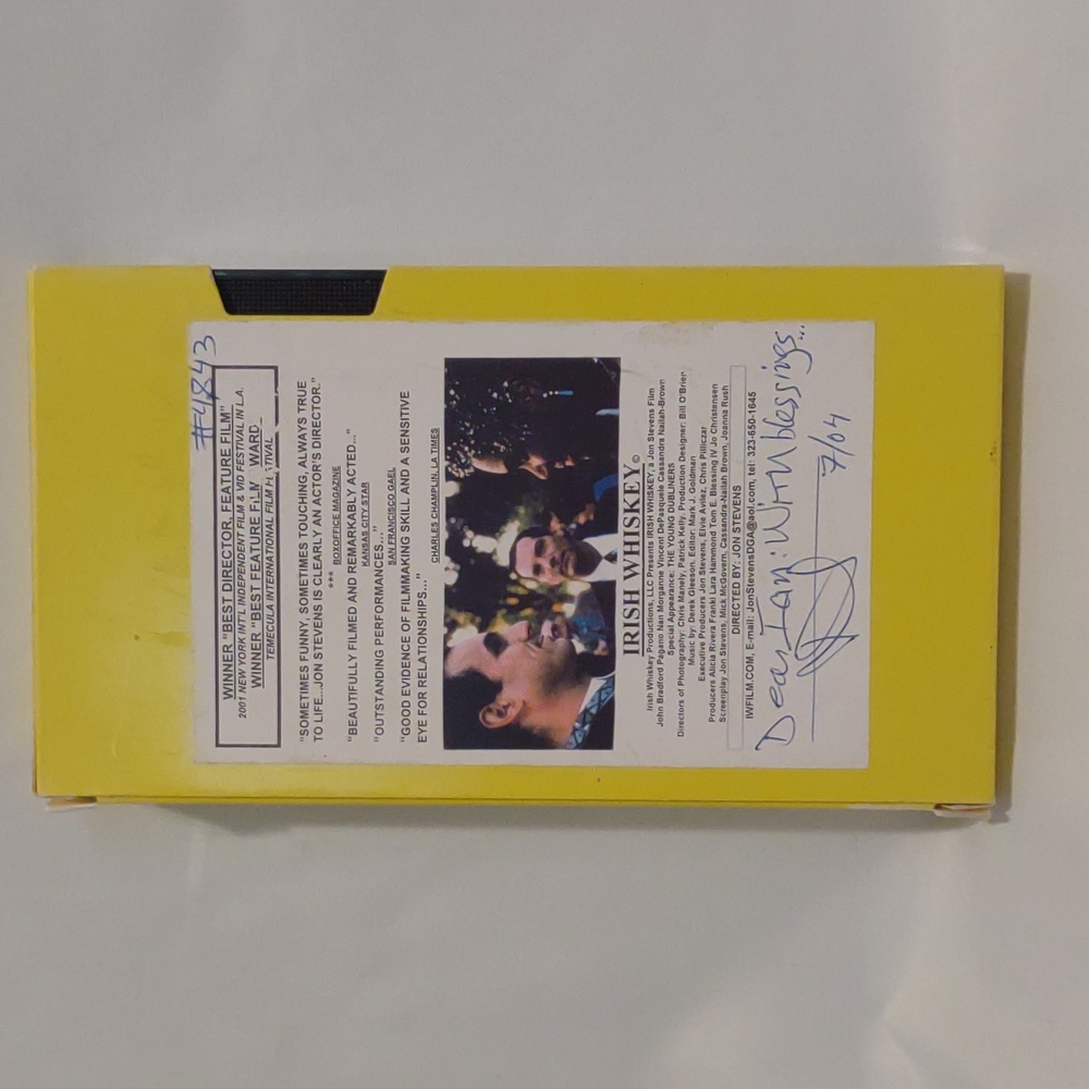 VHS tape of Irish Whiskey
